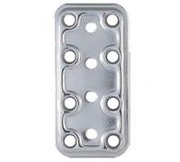 PIASTRA SUPPORTO - PIASTRE 40x80 GIUNZIONE DIRITTA ACCIAIO INOX