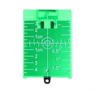 Piastra Target con Supporto 11.5x7.4cm Ricevitore per raggio per verde Plastica Riutilizzabile per Livellamento Interno Esterno(Green)