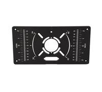 Piastra tavolo per fresatrice alluminio con 4 anelli di inserimento, asta fissaggio, 16 viti e 4 dadi Tavola per fresatrice inserimento Piastra per rifilatura Lavagna ribaltabile