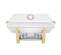 Piastra termica da 9 l, in acciaio inox, per conservare i cibi caldi per matrimoni, catering, hotel e ristoranti