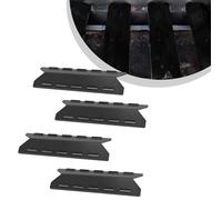 Piastra Termica Smaltata Ricambio Confezione 4 Deflettori Fuoco per Cottura Barb