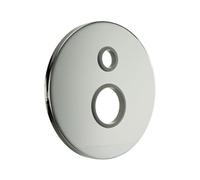 PIASTRA TONDA LISCIA PER INCASSO DOCCIA D. 40 C/DEVIATORE Cromo