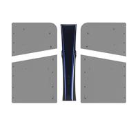 Piastra Traslucida per PS5 Pro, Piastra di C anteriore Posteriore, Piastra di Sostituzione della Custodia Antipolvere, Solo per Edizione Digitale (Nero traslucido)