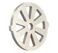 Piastra tritacarne domestica in acciaio inox 55MM progettata per smerigliatrici tipo 5 (Settore)