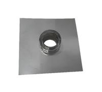 PIASTRA TRONCHETTO PASSANTE PARETE DOPPIA INOX, DN 130/180