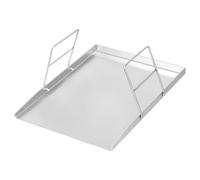 Piastra universale in acciaio inox, per barbecue a carbonella e per la maggior parte delle griglie a gas in uso domestico, per grigliate ecc. (45 x 34 cm)