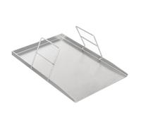 Piastra universale in acciaio inox, per barbecue a carbonella e per la maggior parte delle griglie a gas in uso domestico, per grigliate ecc. (45 x 30 cm)
