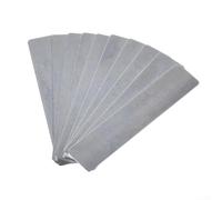 Piastra valvola per compressore pezzo di ricambio, 20 pezzi/set, materiale manganese, applicazione per pistone per valvole compressore, colore argento, disponibile in diverse dimensioni (10 x 47)