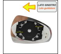 PIASTRA VETRO SPECCHIETTO TERMICO ASFERICO LATO SX-GUIDATORE AUDI A3 art.B-025