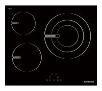 Piastra vetroceramica Corberó CCVG3BL574 3 zone Touch Timer Nero