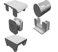 Piastra Vibrante Compattatore per Escavatore RC Huina 580 Stampato 3D