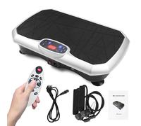Piastra vibrante per allenamento tutto il corpo, 5 programmi di allenamento, piattaforma vibrante con telecomando, bande di allenamento, per allenamento di tutto il corpo, perdere grasso per auult