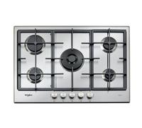 Piastra Whirlpool GMAL 7522/IXL Acciaio Inox 5 Fuochi Gas da Incasso 73cm