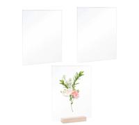 Piastre acriliche | 3 pezzi trasparenti spesse - Lastra pretagliata trasparente come ricambio, per inviti di nozze, riparazione finestre, decorazione per la casa, progetti fai da te