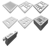 Piastre Assortite per Box Elettronica Fresatrice CNC Stampate 3D Custom