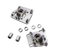 Piastre Camber anteriori regolabili con montaggio superiore Coilovers 2 pezzi Argento compatibili con Mustang 1994-2004