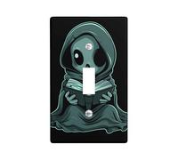 Piastre da parete in termoplastica per interruttore Alien, strane creature blu acqua per decorazione di Halloween, piastre da parete in termoplastica, dimensioni standard