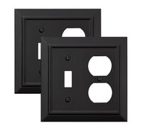 Piastre da parete per architettura classica, coperture per interruttori della luce, coperture per prese elettriche, piastre da parete per prese duplex, piastre interruttori in fibra di bambù di medie