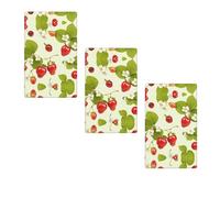 Piastre da parete vuote singole con stampa a fragola, per hotel, cucina, bagno, camera da letto, decorazione 6,9 x 11,4 cm.