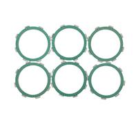 Piastre di attrito frizione moto basato su carta compatibile con motori da 125 cc 150cc 175cc 200cc da 250 cc adatti a modelli come CB125 CB250 e biciclette simili(6 Pcs)