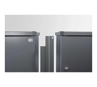 Piastre di collegamento per 3 copribidoni Alex Biohort grigio metallizzato Grigio scuro metallizzato