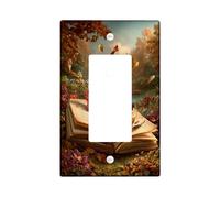 Piastre di copertura dell'interruttore della luce delle foglie autunnali/coperture di uscita, colori caldi dell'autunno per la decorazione domestica, piastre da parete termoplastiche, dimensioni