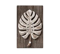 Piastre di copertura per interruttore della luce con foglie tropicali di Monstera, foglie beige naturali per decorazioni domestiche, piastre da parete in materiale termoplastico, piastra di copertura