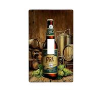 Piastre di copertura per interruttore della luce della birra artigianale, luppolo ambrato rustico per bar domestici, piastre da parete in materiale termoplastico, dimensioni standard singolo Toggle