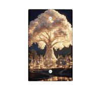 Piastre di copertura per interruttore della luce dell'albero incantato, design radiante in rovere bianco per decorazioni domestiche, piastre da parete in materiale termoplastico, piastra di copertura