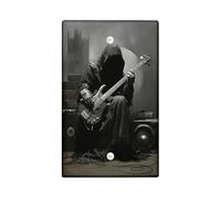 Piastre di copertura per interruttore della luce gotico Grim Reaper, Monocromatico Dark Art per accenti da parete, Piastre da parete in materiale termoplastico, Piastra di copertura vuota di