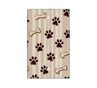 Piastre di copertura per interruttori della luce e dell'osso, motivo animali beige per decorazioni domestiche, piastre da parete in materiale termoplastico, piastra di copertura vuota di dimensioni