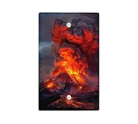 Piastre di copertura per interruttori della luce vulcano/coperture delle uscite, lava rossa ardente per accenti drammatici a parete, piastre da parete in materiale termoplastico, piastra di copertura