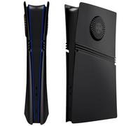 Piastre di copertura per PS5 Pro Digital Edition con ventola di raffreddamento, piastra frontale in ABS rigida, antiurto, antigraffio, antipolvere, cover di ricambio laterale per PlayStation 5 Pro