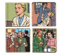Piastre di marmo Blake e Mortimer La macchinazione di Voronov (5x5 cm)