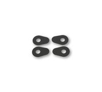 HIGHSIDER smart Piastre di Montaggio Distanziale Indy Alluminio Nero, Per Varie Yamaha, nero