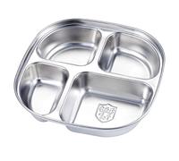 Piastre divise in acciaio inox 4 scomparti piatti controllo porzione piastra dieta piatto piano per ristorante domestico