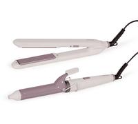 PIASTRE E STYLER PER CAPELLI LIVOO DOS215, 2 pezzi, rivestimento in ceramica, 200 °C, tempo di riscaldamento 90 s, Potenza massima 42 W, in Ceramica, Temperatura max 200 °C, Temperatura massima 200 °C