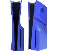 Piastre frontali per PS5 Slim Accessori con prese d'aria di raffreddamento, Joso Custodia di ricambio per PS5 Slim Disc Edition 4 piastre di copertura, antigraffio e antipolvere, piastre in ABS blu