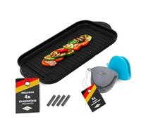 Piastre grill a induzione MaxxGoods Eurolux (piccolo completamente rigato)