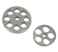 Piastre in Acciaio Inox per Tritacarne Elettrici N° 10 12 Foro 6 mm Reber