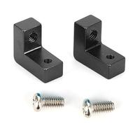 Piastre in lega in lega di alluminio Servo leggero Servo leggero set diretto per RGT 136100 1/10 Auto RC 2pc Opzioni di colore in argento blu nero (Nero 680023bl)