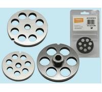Piastre In Acciaio Temprato Per Tritacarne Elettrici Colore Grigio