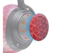 Piastre laterali WC per cuffie Arctis Nova, di Wicked Cushions | Compatibili con Arctis Nova Pro Wireless/Pro Wired/Nova Elite/Nova Pro Omni/Nova 7 / 7X / 7P | Hex Red