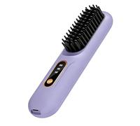 Piastre per Capelli Donna | Spazzola Stirante con Display LCD,Spazzola Elettrica Senza Filo,Multifunzione per Styling di Lunghe Spesse Sottili e Ricci per Eventi e Casa
