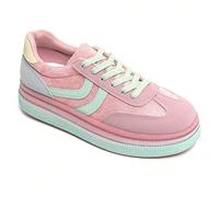 Piastre per cestini a semelle contrastate con fasce laterali a V Un tocco nuovo, un tocco di comfort e un tocco di stile. Il contrasto tra i cestini e il dinamismo del design. È tutta una questione di