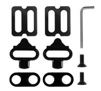 Piastre per scarpe da bicicletta compatibili con Shimano SPD SH51, SPD Cleats con piastra antiscivolo Cleat, adatte per scarpe da mountain bike, con chiave, fissaggio a 2 fori