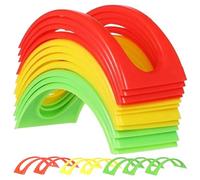 Piastre per snack - Supporto per tortilla diviso, multi slot per esporre i pasti, organizer per eventi, set di piatti per controllo delle porzioni, accessorio per sala da pranzo sociale per barbecue