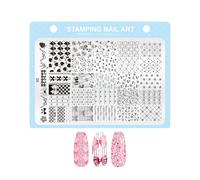 Piastre per Stamping Unghie Stampini A Pressione Per Tip Art Manicure | Nail Design Da Salone, Uso Domestico, Pratica, Principianti, Studio E Preparazione Feste E Matrimonio