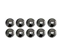 Piastre posteriori in acciaio al carbonio con finitura nera opaca, set da 10 pezzi per un tocco elegante e durevole dell'hardware negli interni della casa