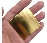 piastre quadrate di metallo sottile, Lamiera di ottone H62 da 1,5 mm, diverse misure for incisioni, modelli, artigianato, riparazioni elettriche(1.5x50x50mm 1pc)